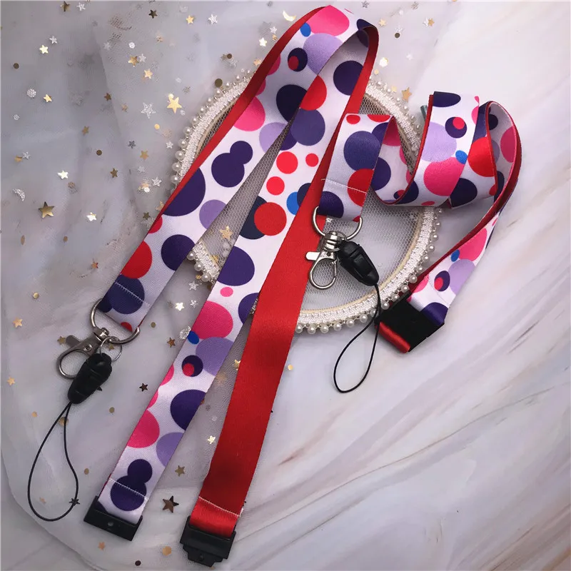 Новый кружевной шнурок с подвеской в виде волны Рождественский узор для бейджа