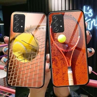 tennis tempered glass case phone for samsung galaxy a51 a71 a60 a70s a70 a80 a21s a41 a20e a50 a30s 5g a32 a40s a20s plus
