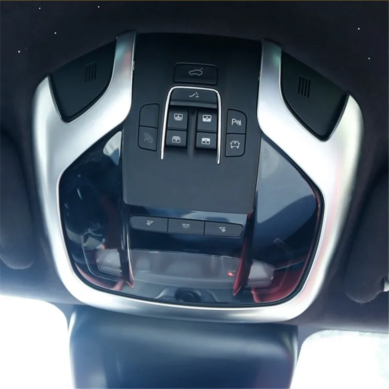 

WELKINRY car auto cover styling For Maserati Levante 2016 2017 2018 2019 ABS chrome front head roof top reading lamp light trim