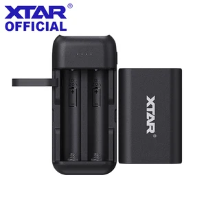 xtar portable charger 18650 power bank battery charger for 18650 rechargable battery pb2c usb c charger 5v 2 1a powerd adapter free global shipping