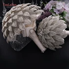 YouLaPan HF01 Свадебный букет ручной работы, красота, бриллианты, цветок невесты, аксессуар для свадебной вечеринки, букет невесты, свадебный ручной Букет