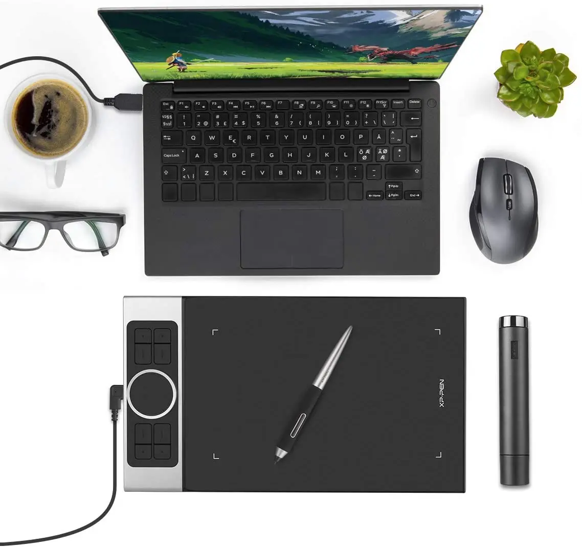 Графический планшет XP Pen Deco Pro S M графический с 8192 уровнями нажатия стилус без