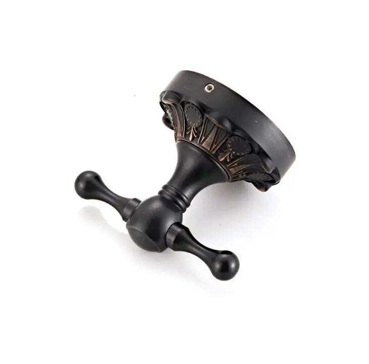 Черные крючки для халата латунная вешалка полотенец и пальто дверной настенный