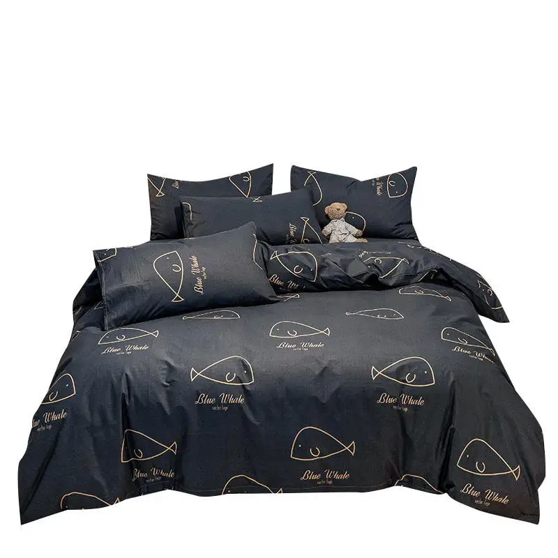 100% хлопковая простыня наволочка пододеяльник женский костюм из двух вещей