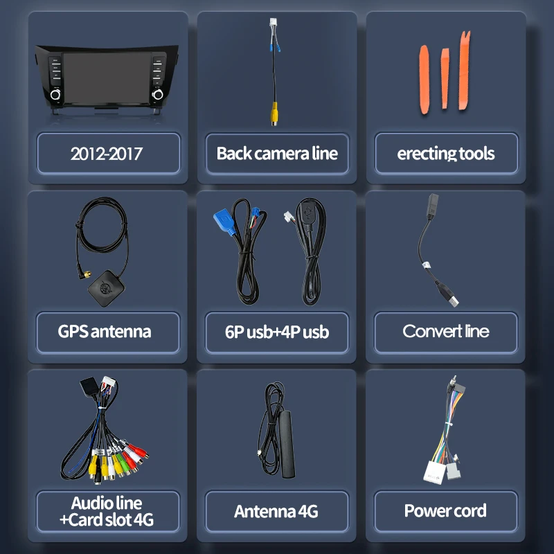 

KingChange Android 10.0 Auto Radio 9" Car Multimedia Player Stereo For Qashqai X-Taril 2014-2017 GPS Navigation