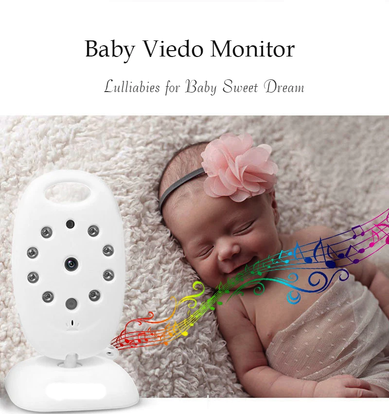 Беспроводная камера видеонаблюдения для младенцев с монитором сна 32