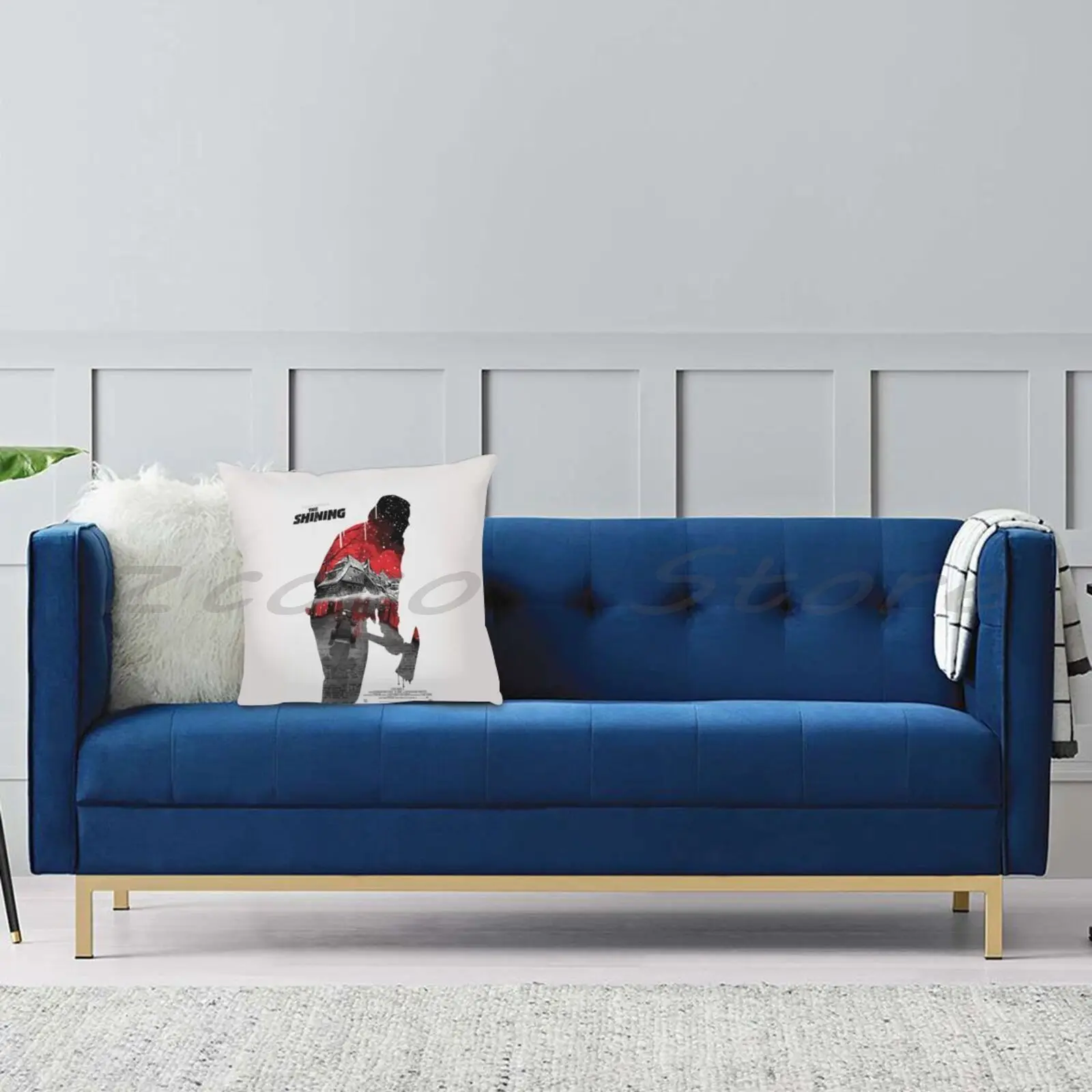 Наволочка из льняной плюшевой бархатной ткани с принтом на заказ Johnny'S Here