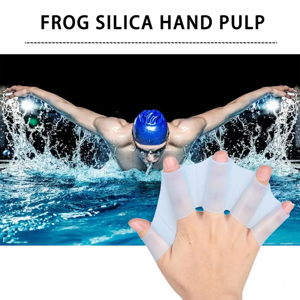 1 пара силиконовые ласты для плавания в стиле унисекс|Плавательные перчатки| |