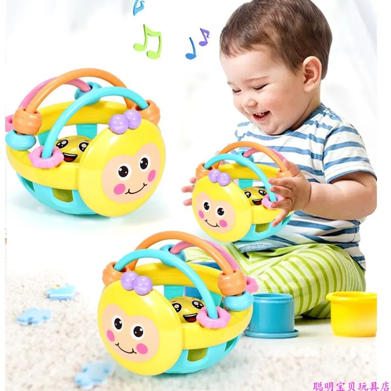 Toy Musical Instruments Baby Plastic Rattles 0-12 Months Ball Teether Crib Mobile Small Educational Toys For Babies BB50YL | Игрушки и