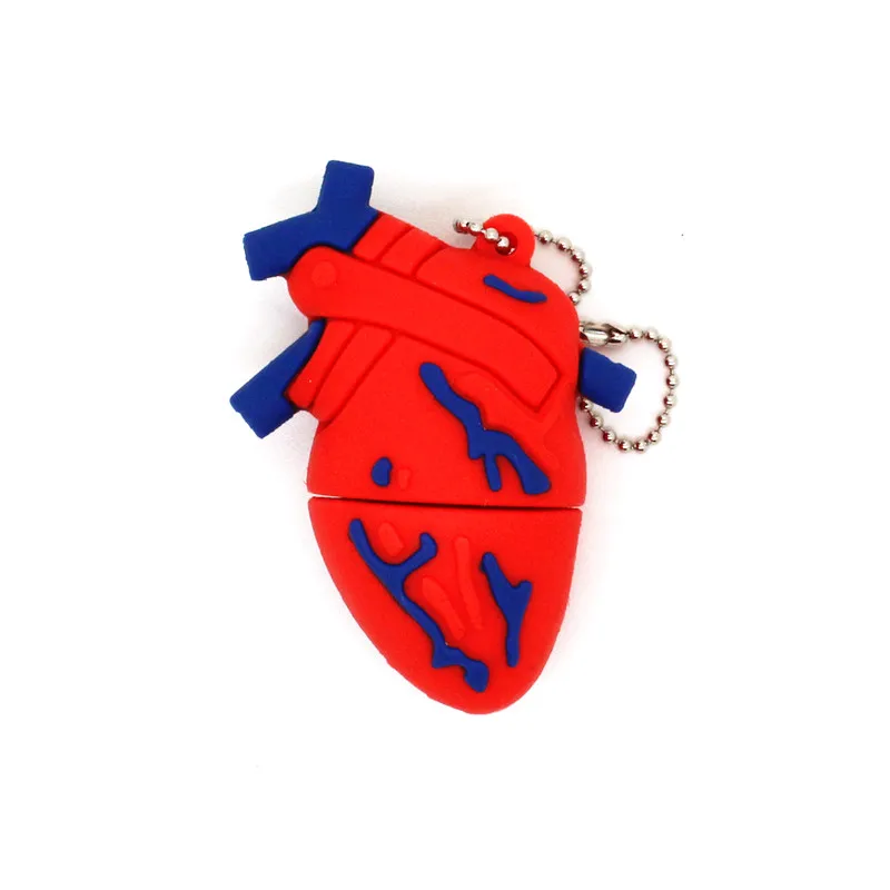 11 USB флеш-накопитель с мультяшным мозгом, модель человеческих органов, 128 Мб, флеш-накопитель, 64 ГБ, карта памяти, 4 ГБ, 8 ГБ, 16 ГБ, 32 ГБ, сердце/зуб/почка, флешка - Цвет: 11