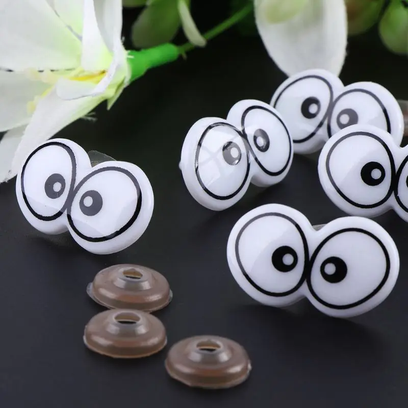 

10pcs Plastic Cartoon Safety Eyes For Toy Bear Doll Puppet Stuffed Animal Crafts Children DIY With Washers