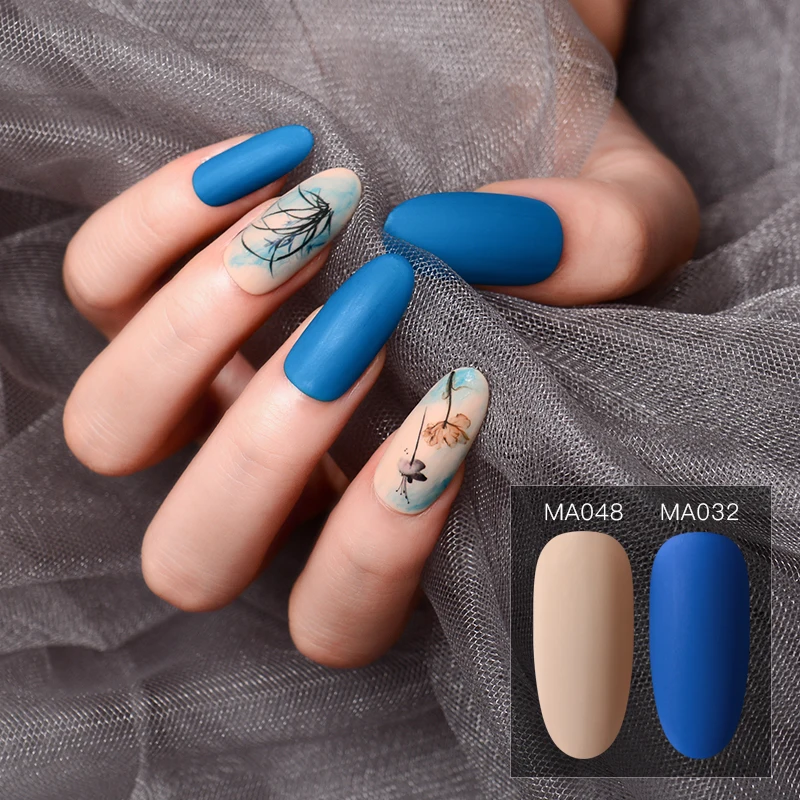 MEET ACROSS 8ml Matte Top Coat Color UV Gel Nail Polish 60 Colors Semi Permanent Soak Off Varnish DIY Art Paint | Красота и здоровье
