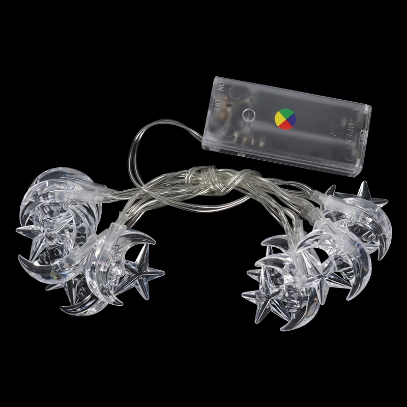 

Ramadan Home Led Lights String Eid Mubarak Warm Festival Lamp Star Moon Islamic Lights Ramadan Muslim Islam Eid Al-Fitr Supplies