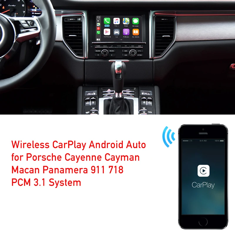 

Porsche PCM3.1 CarPlay box Android auto adapter for Cayenne Cayman Macan Panamera 911 718 with original navi mirror link phone