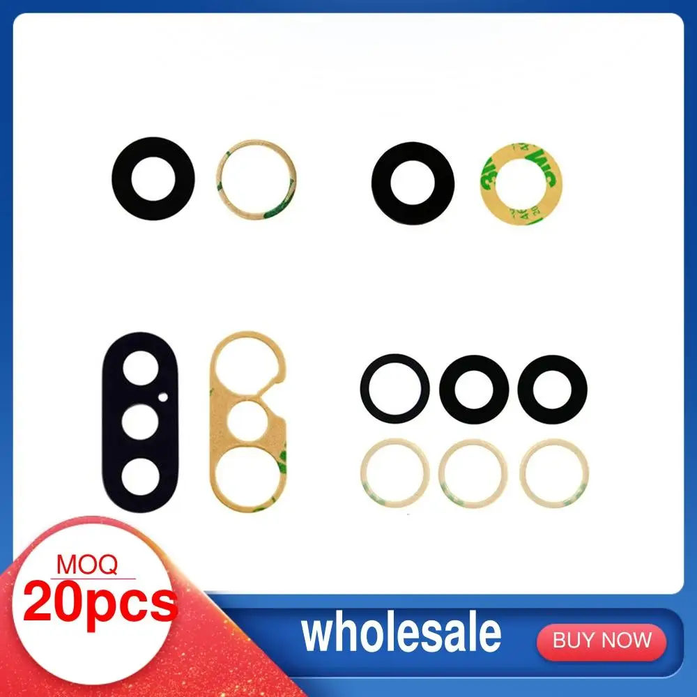 

Задняя задняя камера объектив для iPhone X Xs 11 12 13 Pro Mini Max 6 6S 7 8 Plus Основная камера стеклянная наклейка Запасные Запчасти