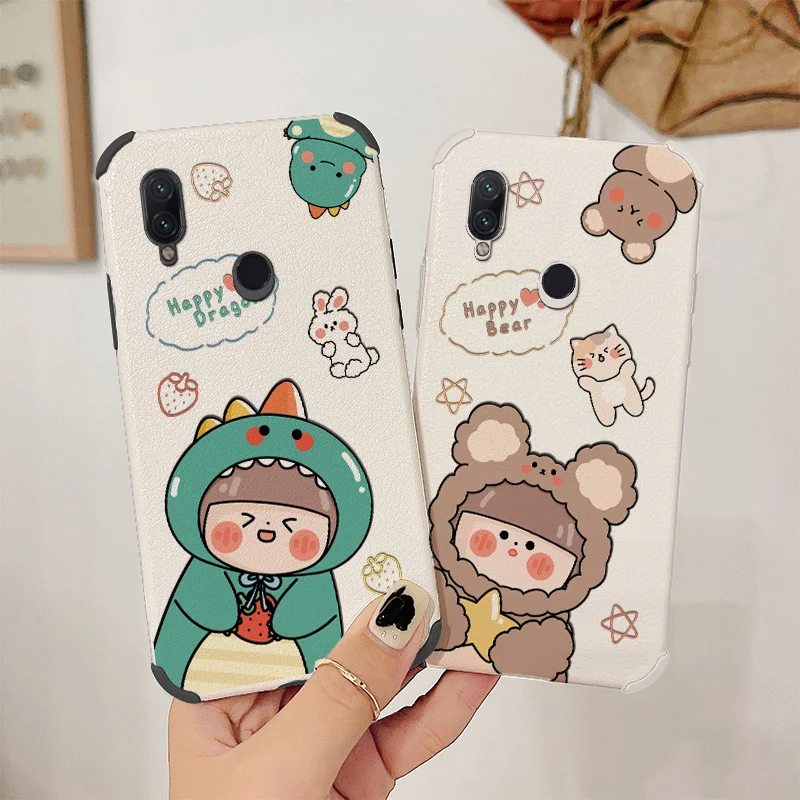 

Happy Girl Having Fun Phone Case For Xiaomi Redmi Note 7 7Pro Pro Liquid Silicone Cover