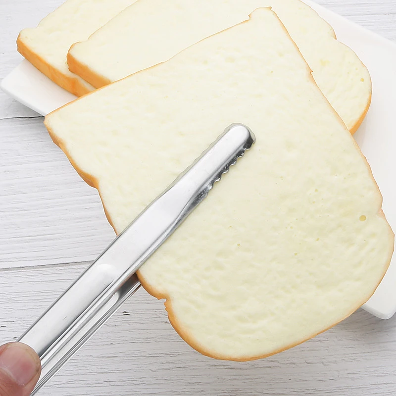 

Hot Selling Stainless Steel BBQ Tongs Barbecue Grill Food Clip Ice Tong Meat Salad Toast Bread Clamp Kitchen Accessories