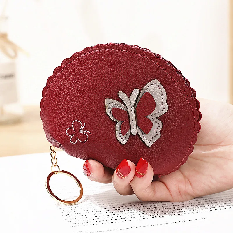 Летние модные сумки для монет с вышивкой в виде бабочки женщин милый мини кошелек