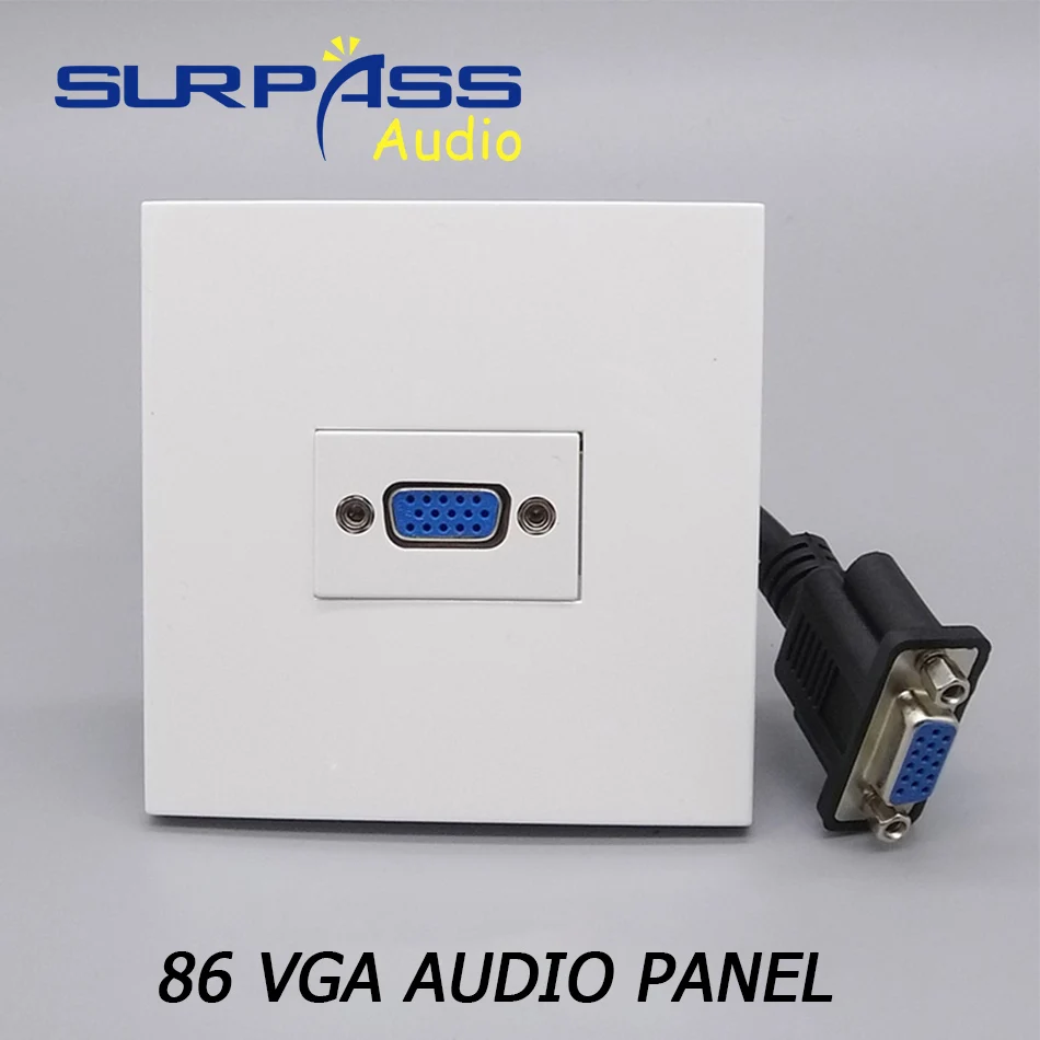 

Welding Free Standard Auido Panel Wall VGA Socket Model 86 Multifunctional Socket Multimedia Information For Background Music