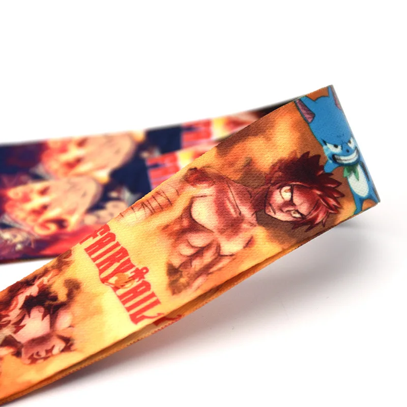 Брелок для ключей с изображением Феи хвоста насу Люси серого цвета аниме шнурок