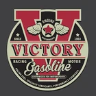 Наклейка на автомобиль с бензиновым двигателем Победа 1983