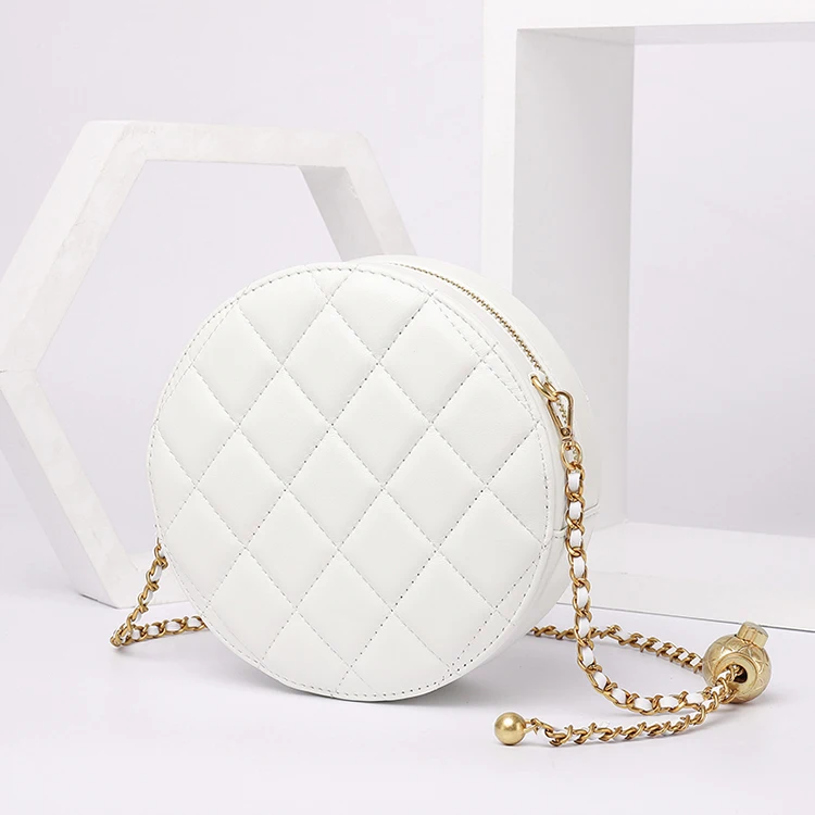 

free shipping 2020 the new style fashion circulartypegenuine leather sheepskin women one shoulder bag crossbody bag 4 color 17cm