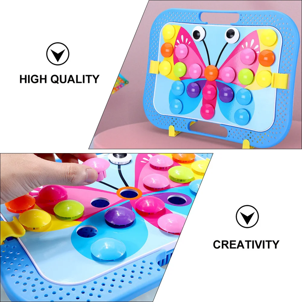 

1 Set Children Button Jigsaw Educational Puzzle Creative Kid