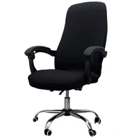 office chair cover elastic siamese office chair cover swivel chair computer armchair protective coverblack