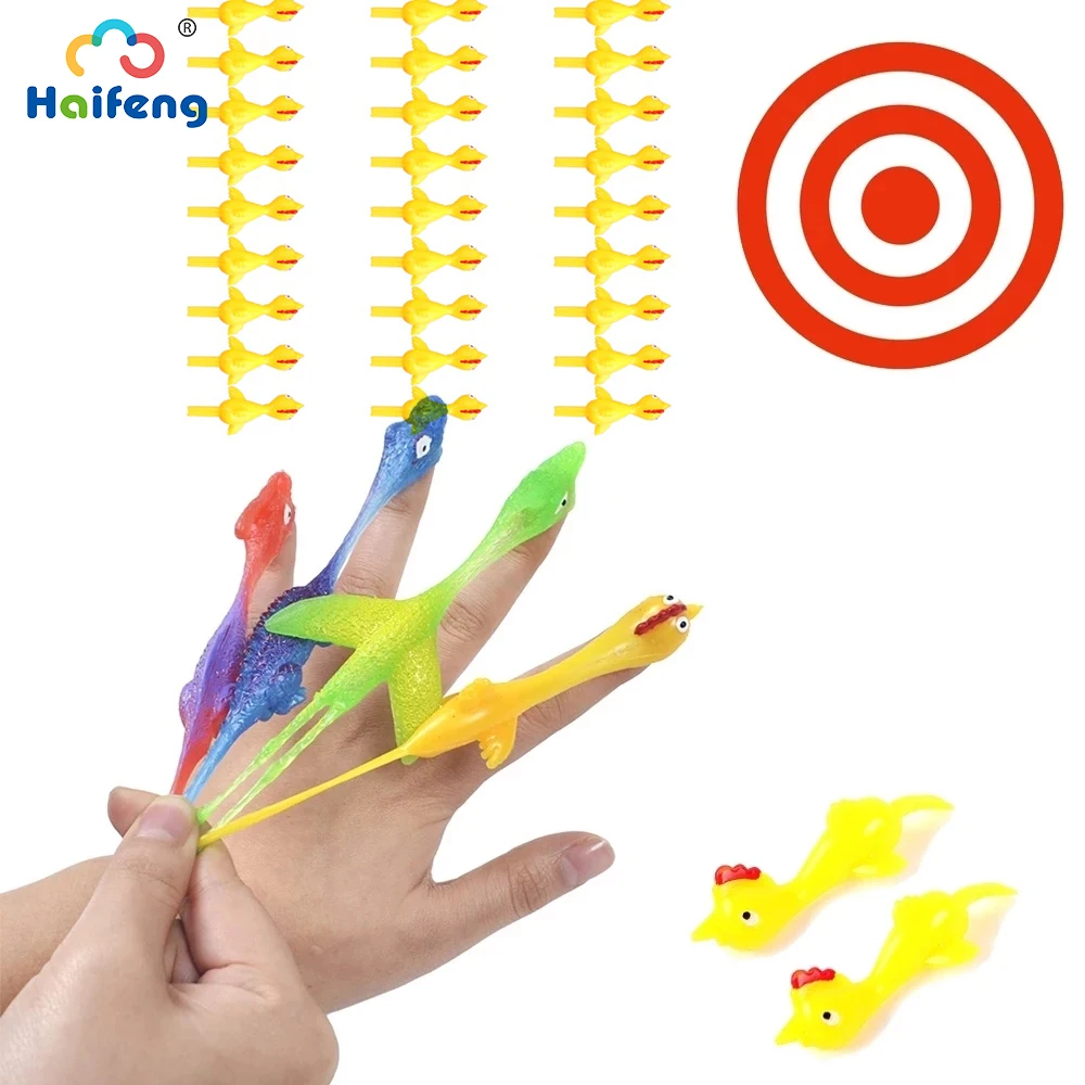 30pcs Catapult Launch Turkey Fun Fidget Toys AntiStress Slingshot Chick  Practice Chicken Finger Bird Toy For Children's  Adlut enlarge