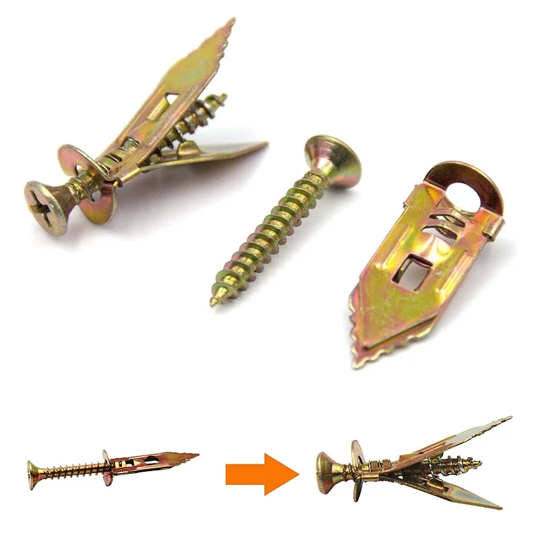 Металлический строительный молоток 10x30 мм с комплектом саморезающих винтов 200 шт.