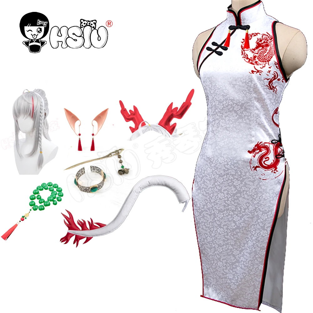 

Nian cosplay Cheongsam Game Arknights Cosplay「HSIU 」Fiber synthetic wig Cheongsam Dress Uniform Cosplay Costume