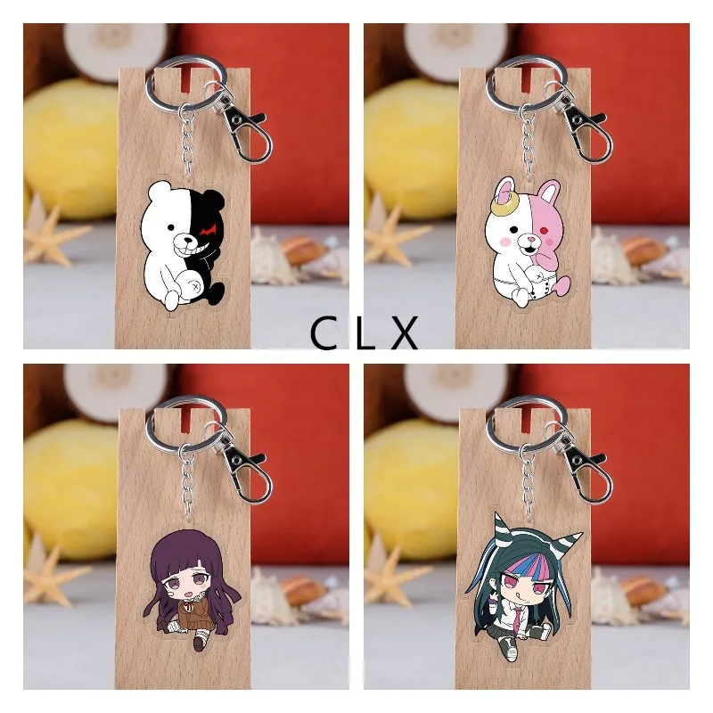 

Anime Danganronpa Keychain Computer beautiful bag pendant key ring Christmas birthday gift Fans collect props
