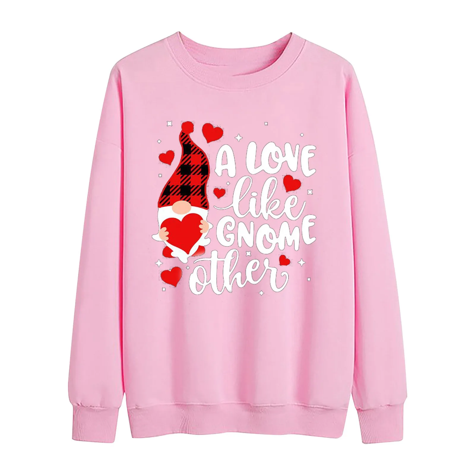 

Unisex Couple's Print Pullover Tops Plus Size Casual Long Sleeved Sweatshirt O Neck Loose Sweatshirts Blouse