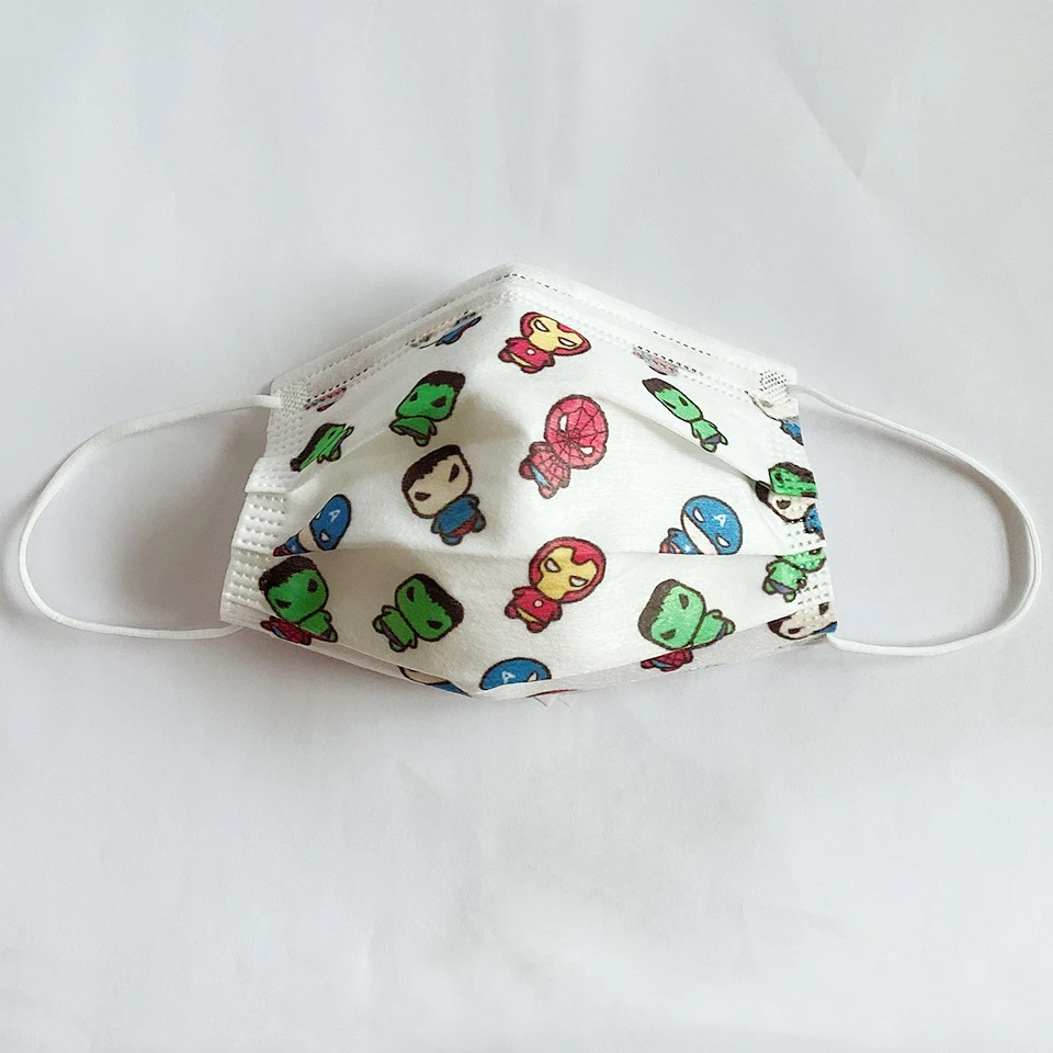 Disney с героями комиксов Марвел изображением Человека паука для детей 3 Слои Анти