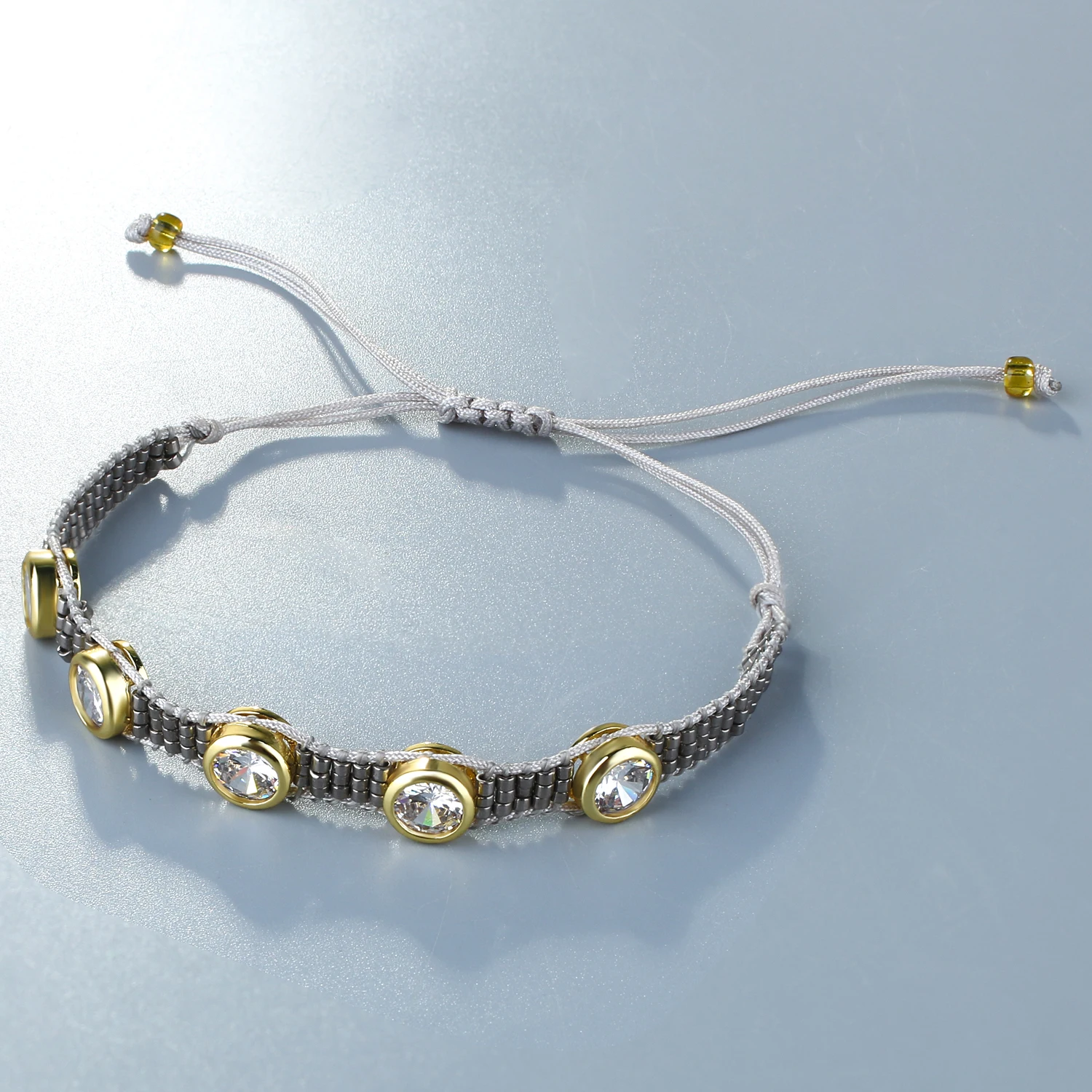 

QUANCHI Luxury Miyuki Beads Bracelet Crystal Bangle for Women Boho Handmade Friendship Miyuki Bracelet Jewelry New