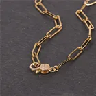 EYIKA простой золотистый хип-хоп ожерелье длиной 405060 см медная Двойная Цепочка чокер винтажные парные металлические ювелирные изделия