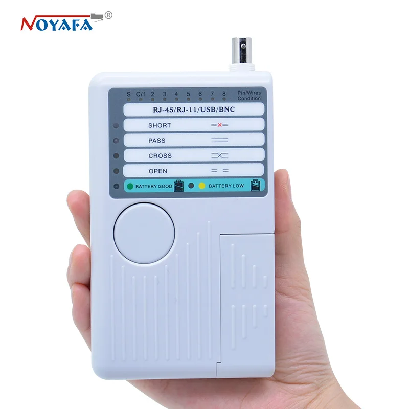 NF 3468 4 в 1 Многофункциональный цифровой RJ11/ RJ45/ BNC/ USB кабель тестер Длина Кабеля