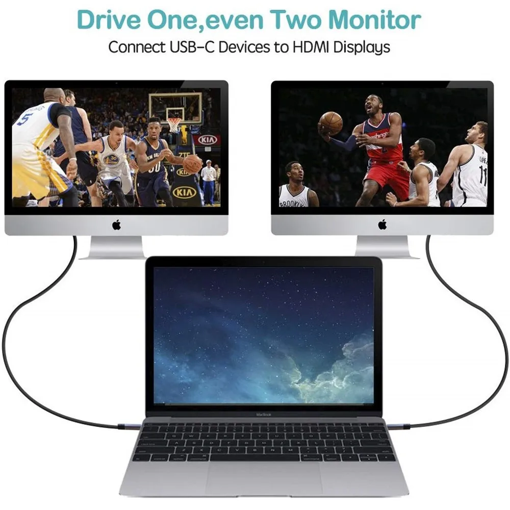 USB C к HDMI кабель type-C к HDMI адаптер Thunderbolt 3 для Macbook iPad Pro huawei P30 P20 Pro 4K Video USBC USB 4K Ultra