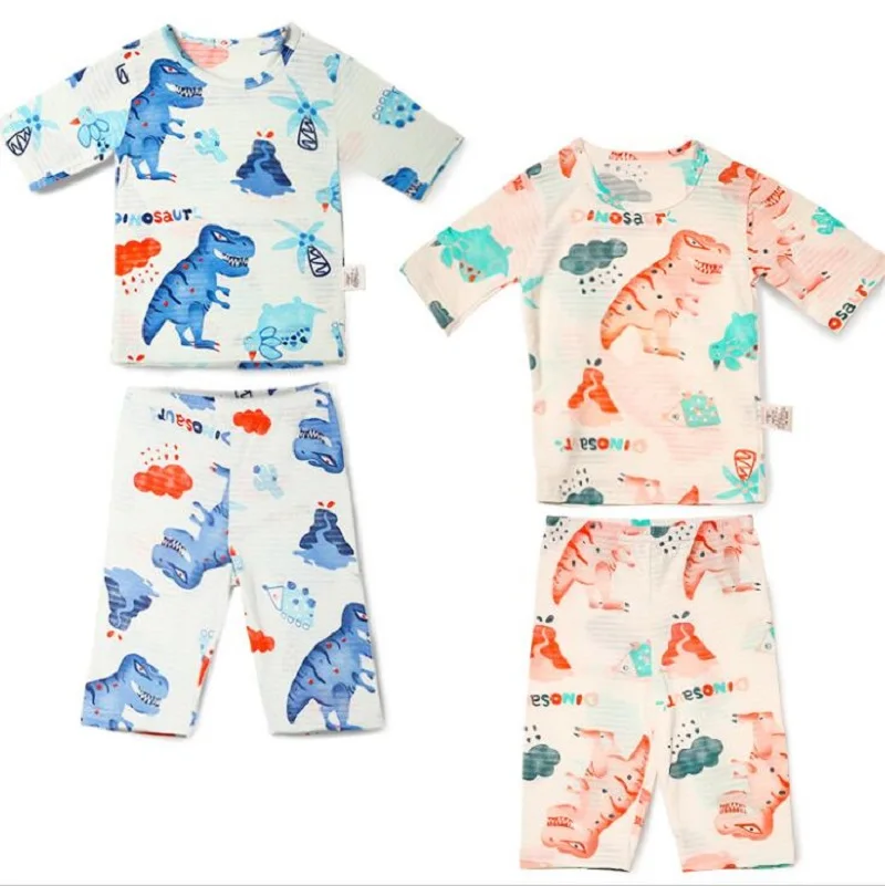 

Одежда для маленьких мальчиков, костюмы, комплекты одежды в стиле рыбы для девочек, футболка + брюки, повседневная детская летняя одежда, NP017