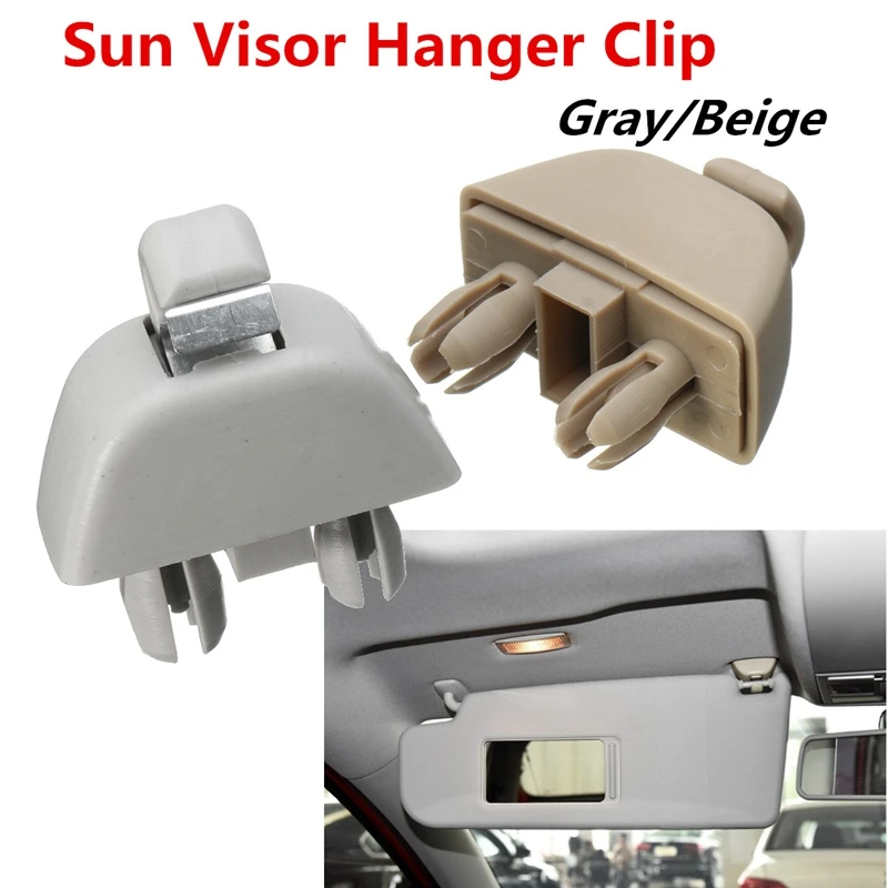 

2Pcs Overhead Sunshade Clip Sun VisorBuckle Hanger Clip Hook Holder For VW Passat B7 Polo For Skoda Seat CITIGO RAPID 6RD857561