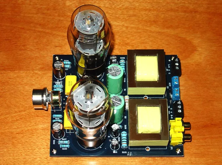 Hi fi стерео 6N1/6N2 + 6P3P Одноконтурный усилитель звуковой трубки класса A Плата