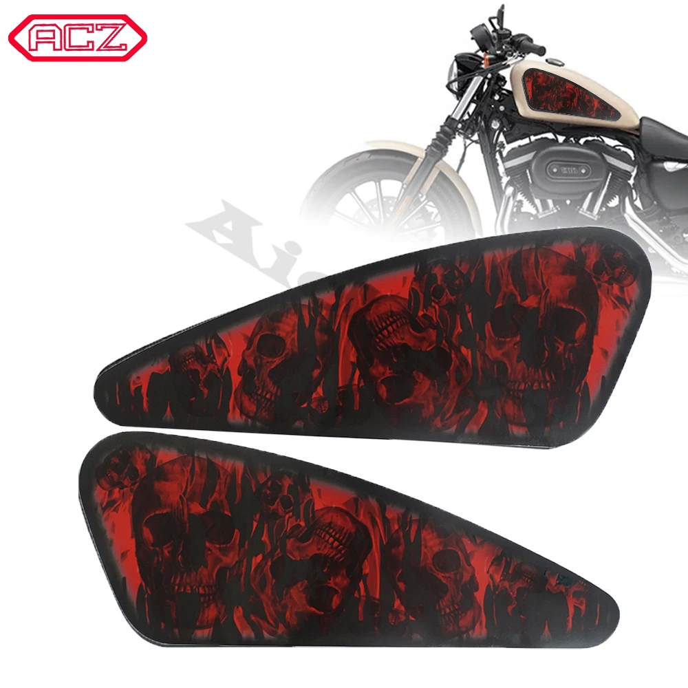 Аксессуары для мотоцикла наклейка на топливный бак 3D Harley Sportster XL 883 1200 48 72 Cafe Racer