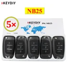 5 шт.лот KEYDIY 3 кнопки многофункциональный пульт дистанционного управления NB25 NB серии Universal для KD900 URG200 KD-X2 все функции в одном