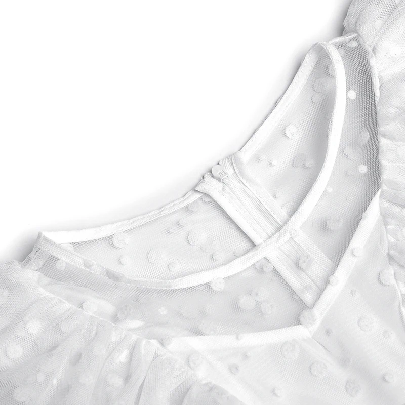 

Sweet O Neck Sleeveless Elegant Ruffle Bow Sashes Princess White Midi A-Line Dress Women Girls High Quality Runway Design