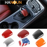 abs car gear shift knob head decoration cover stickers accessories for dodge challenger 2015 for dodge charger 2015
