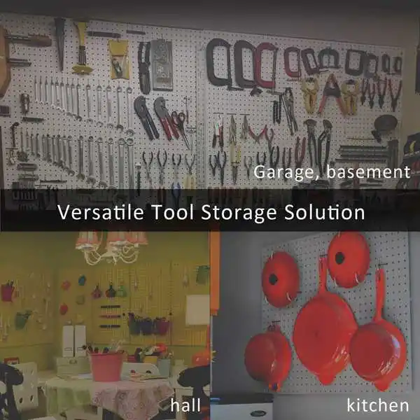 

Pegboard Hooks Organizer Assortment with Metal Hooks,Pegboard Bins and Black Peg Locks Can Store Various Tools 120Pcs
