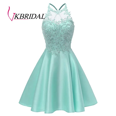 Mint VKbridal разноцветное переливающееся платье с блестками для выпускного вечера крест черный Выпускной Sweeth 15 Короткие платья блестящие платья для выпускного вечера - Цвет: Mint
