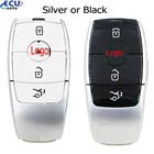 Оригинальный умный ключ от производителя, черныйсеребристый пульт дистанционного управления, 4 кнопки, 434 МГц, для Mercedes-Benz A Class A35 AMG A220 A250 2016-2019