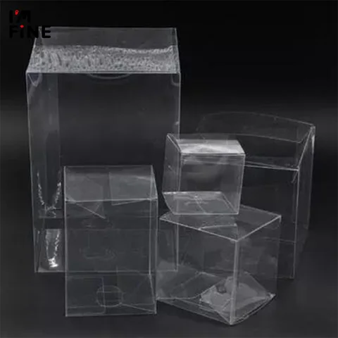 Коробка пластиковая, 5 х5 см, прозрачная коробочка для сладостей, ящик для хранения из ПВХ