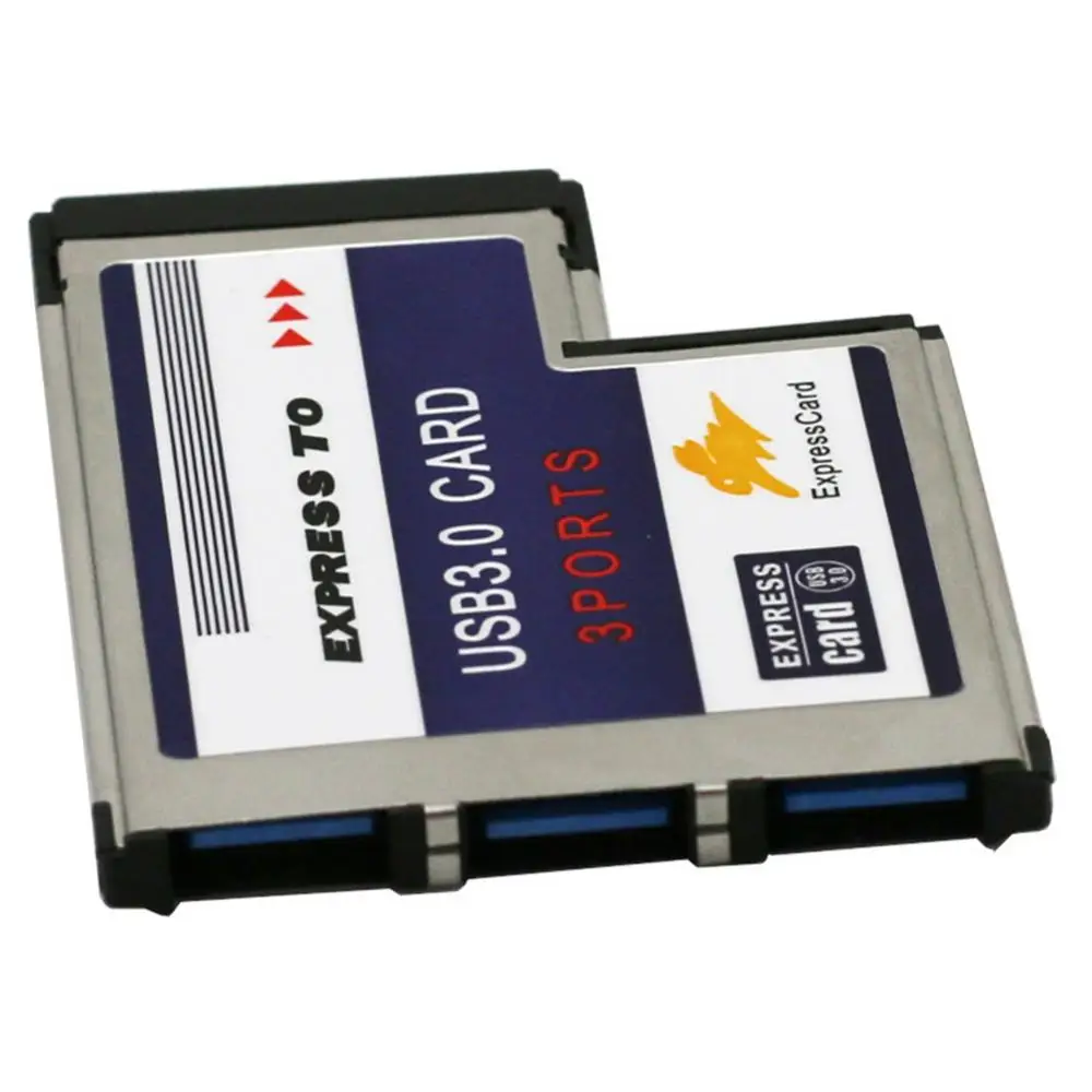 New 3 Por Hidden Inside t USB 3.0 Express Card 54mm Slot PCMCIA Converter Adapter For Laptop Notebook | Компьютеры и офис